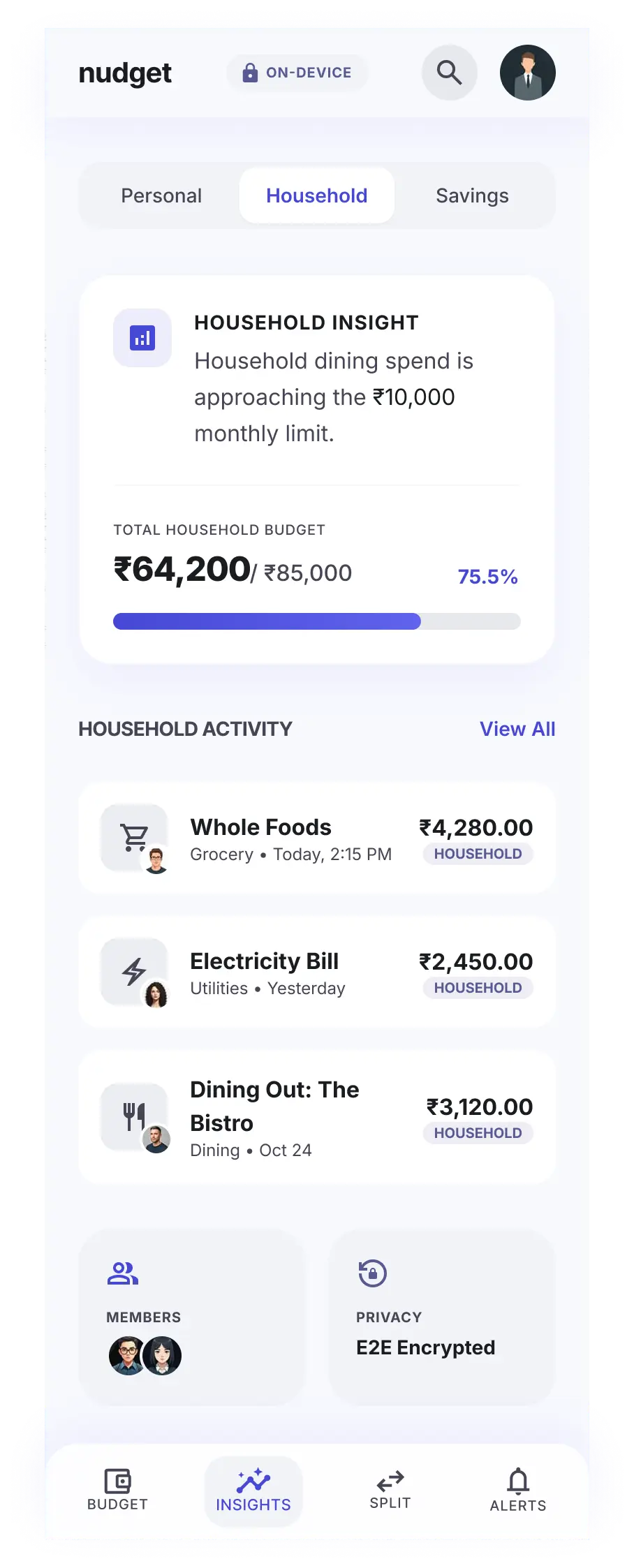 Household Insights Dashboard